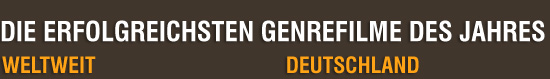 Die erfolgreichen Genrefilme des Jahres