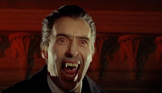 Christopher Lee in seiner Kultrolle als Dracula